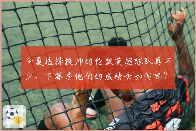 今夏选择换帅的伦敦英超球队真不少，下赛季他们的成绩会如何呢？